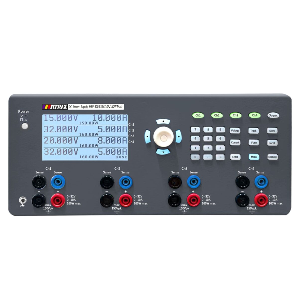 MFP-3000 Series 4 Channel Programmable DC Power Supply